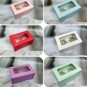 Cupcake box 2 pcs ( Pack of 10)