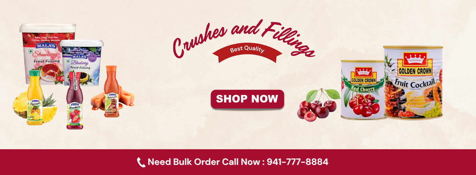 The Bakery Essentials crushes and fillings