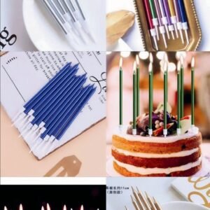 Metallic thin candle