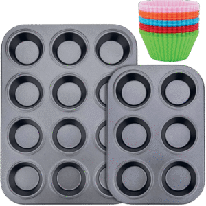 The Bakery Essentials Teflon Muffin Tray