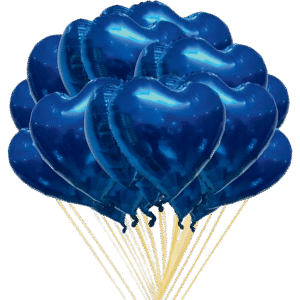 Blue heart foil