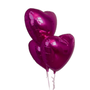 Hot pink heart foil