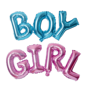 Theme foil balloon boy girl