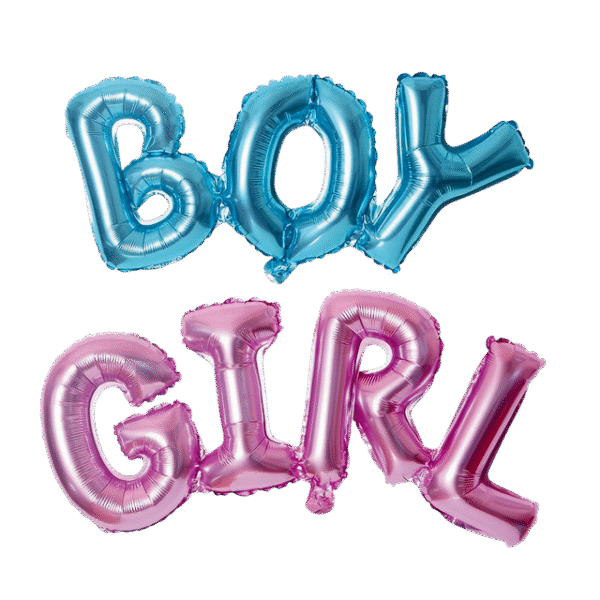 Theme foil balloon boy girl