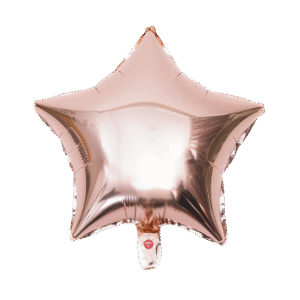 Rose gold star foil