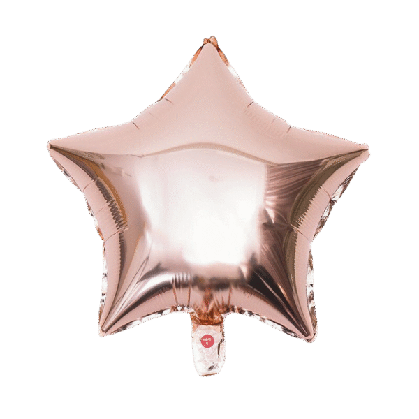 Rose gold star foil