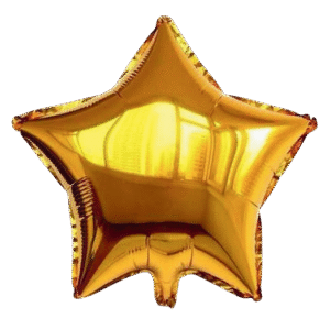 Gold star foil
