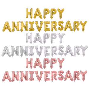 Happy anniversary foil