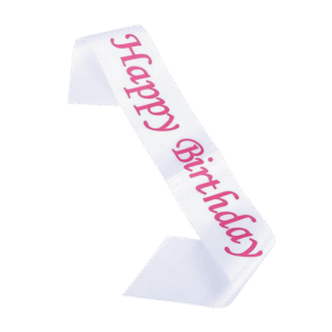 Sash satin birthday
