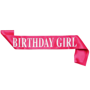 Sash satin bday girl