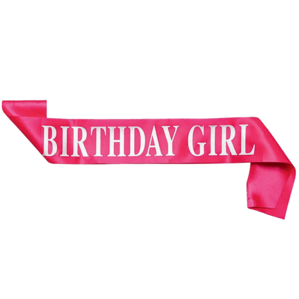 Sash satin bday girl