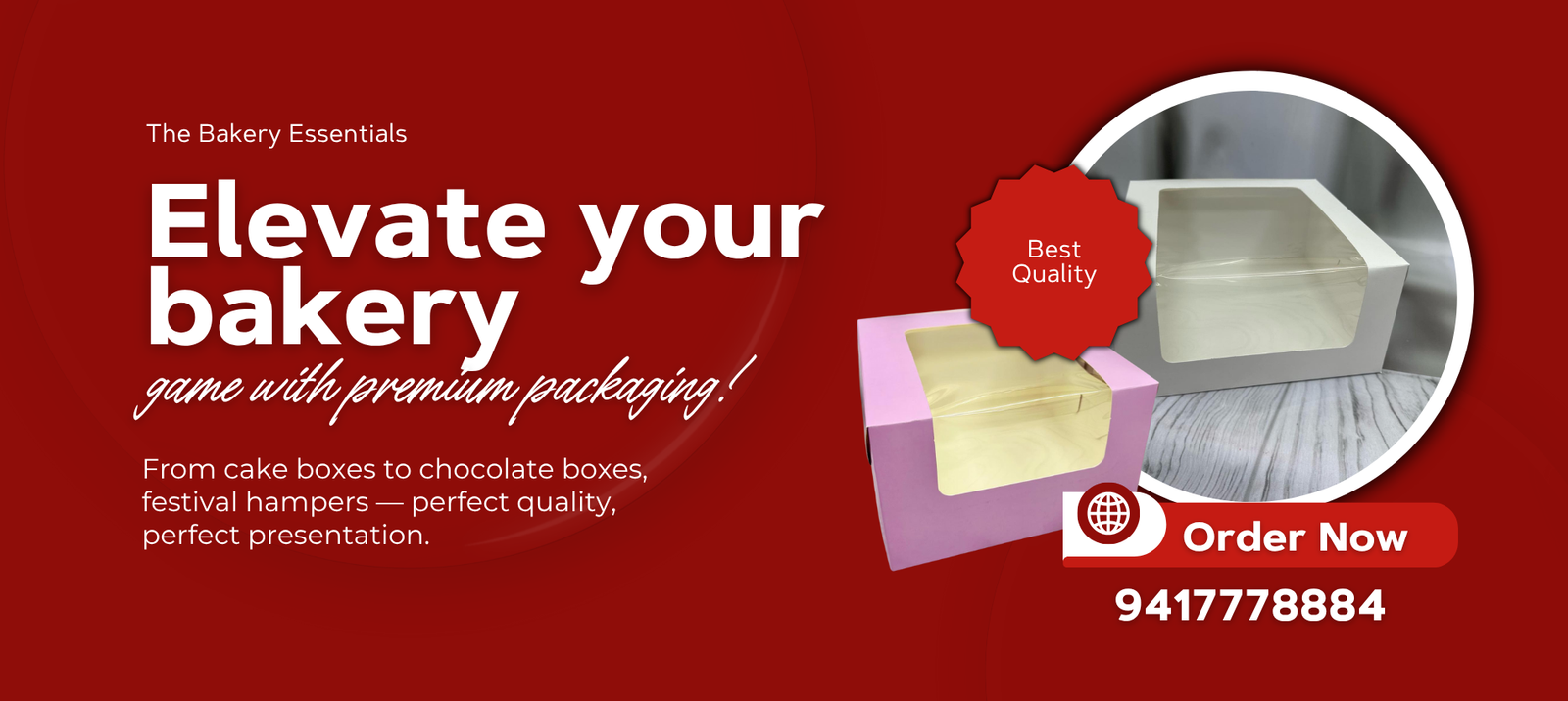 The Bakery Essentials-Cake boxes