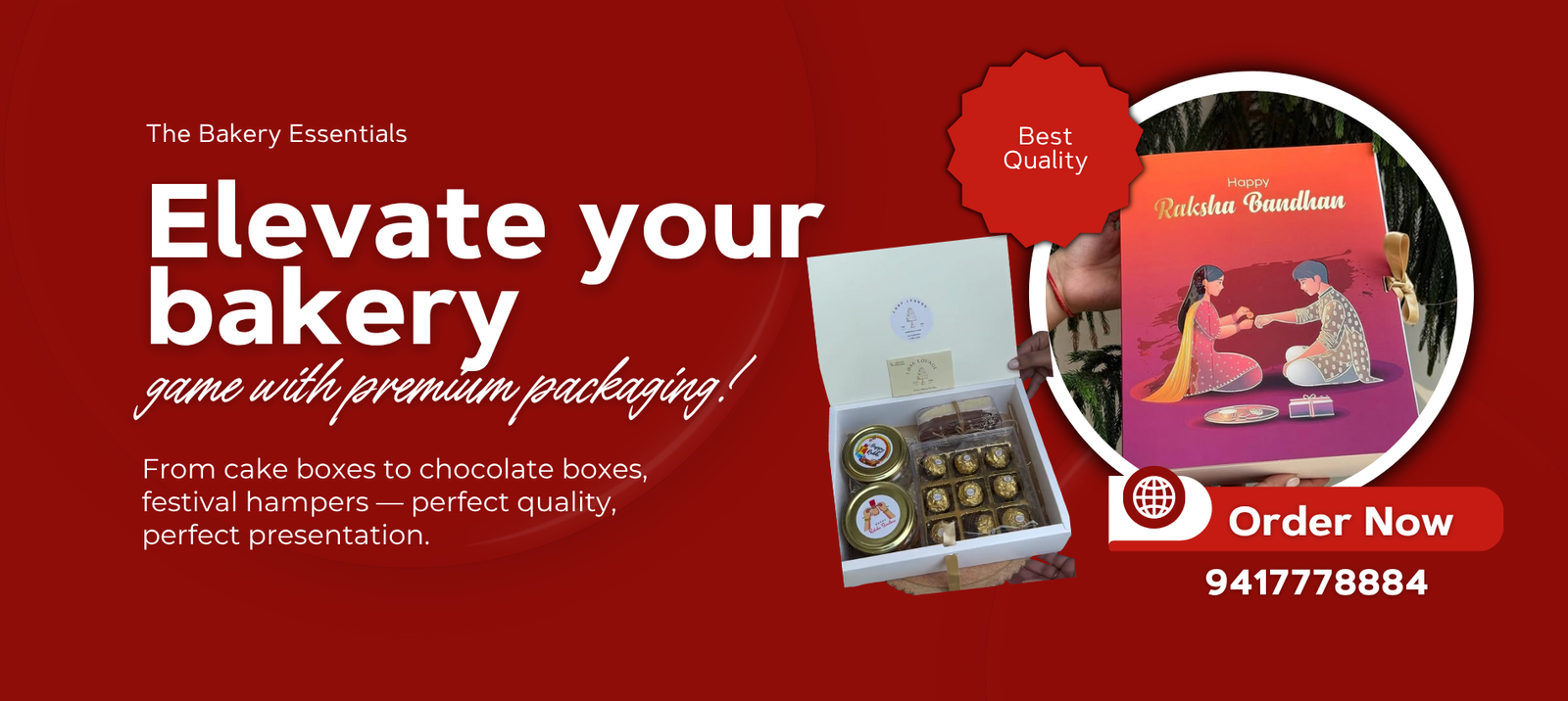 The Bakery Essentials-rakhi gift hampers box