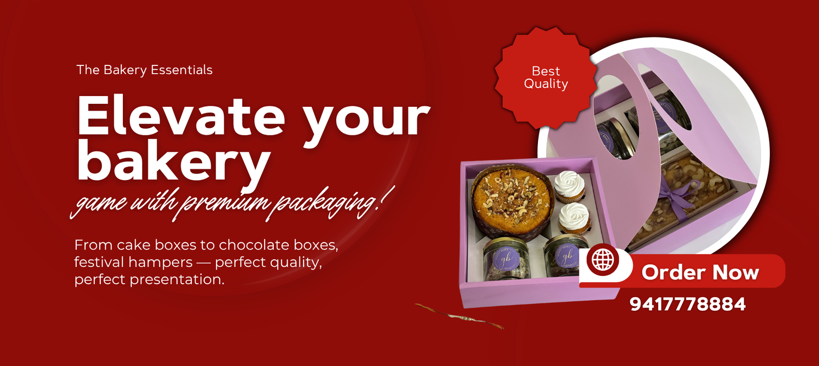 The Bakery Essentials-hampers boxpink