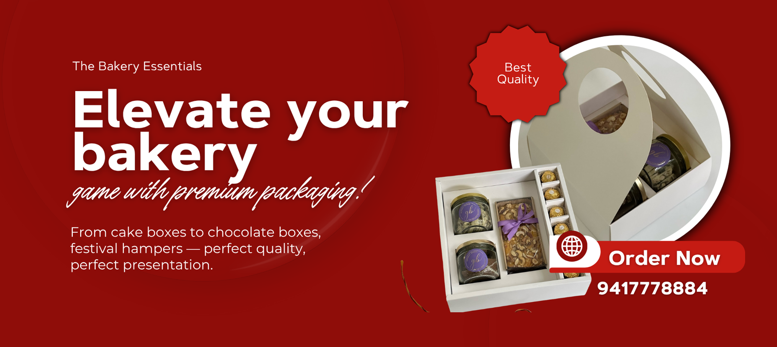 The Bakery Essentials-hampers box white